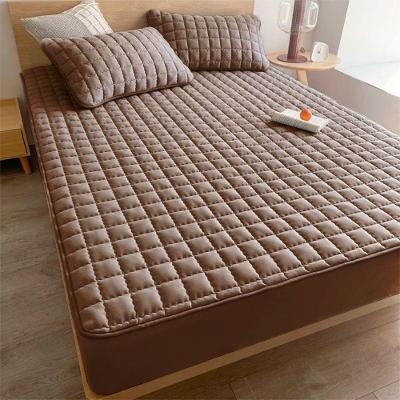 Lençol Impermeável para Colchão Matelado Microfibra Casal 1 Peça Marrom OEM