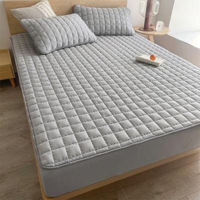 Lençol Impermeável para Colchão Matelado Microfibra Poliéster King 1 Peça Cinza OEM