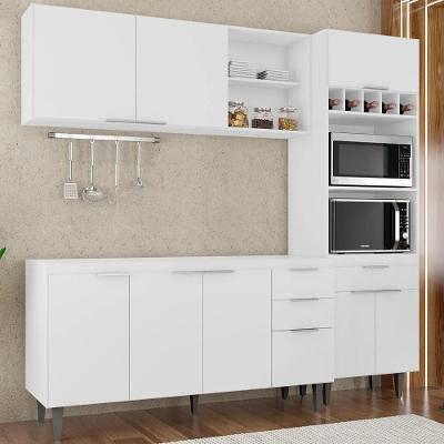 Armário De Cozinha Cp02 Para Pia 150cm Pérola Z34 Branco - Mpozenato