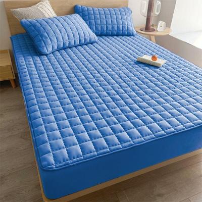 Lençol Impermeável Matelado Microfibra Queen 1 Peça Azul OEM