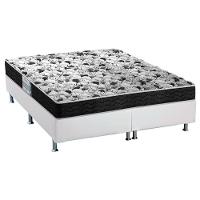 Cama Box King: Colchão Espuma Probel Advanced + Base CRC Courano White(193x203) - 1