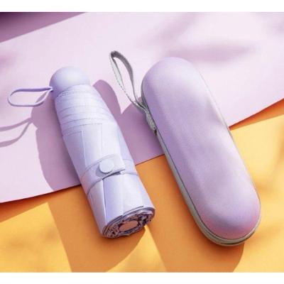 Guarda-Chuva OEM Mini Tipo Tenda em Tecido Pongee 17cm Roxo Adulto