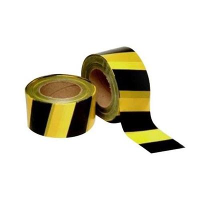 Fita Zebrada Preto-Amarelo 7cm X 200 Metros para Demarcação de Espaços Alta Visibilidade Plastcor