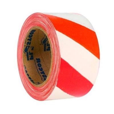 Fita Zebrada para Sinalização Laranja-branca 100 Metros Resistente Laranja Plastcor