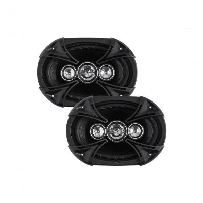 Alto Falante Dianteiro e Traseiro B4X69BK 6X9 Universal 220W RMS Quadriaxial Preto Bravox