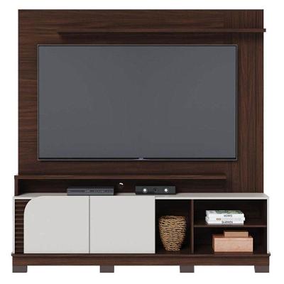 Estante Home Theater Jurerê 1.8 Nogueira Real Off White Matte – Colibri