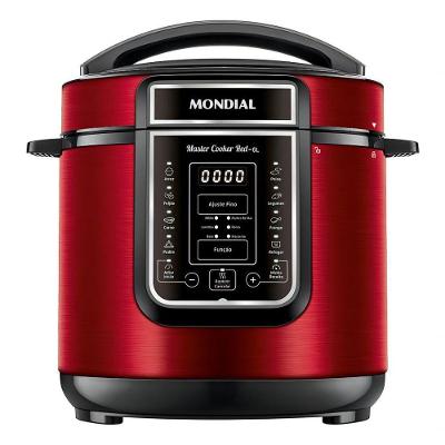 Panela de Pressão Elétrica Mondial Master Cooker 6L Digital Vermelho 110V