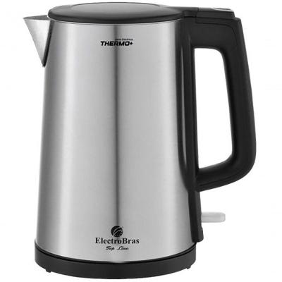 Chaleira Elétrica EBJE-04 1200W 1.5 Litros em Aço Inoxidável com Desligamento Automático 110V