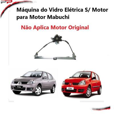 Máquina de Vidro Elétrico sem Motor Dianteira Esquerda Mab [F103] para Renault Clio e Symbol 2009