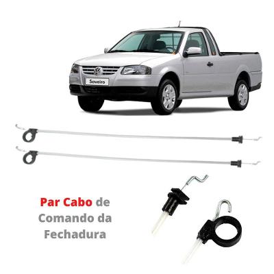 Cabo de Comando da Fechadura Dianteira Par Saveiro G2 G3 Gol G2 G3 Parati G2 G3 Universal Automotive