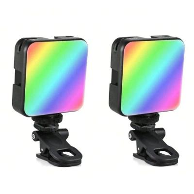 Luz Portátil LED OEM para Câmera de Celular com Painel de Preenchimento 2700K-5600K RGB Preto