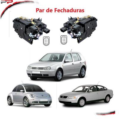 Fechadura Elétrica de Porta Dianteira F103 para Volkswagen Golf 1998 a 2013 New Beetle 2000 a 2011