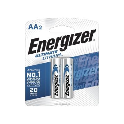 Pilha de Lítio AA Energizer Ultimate AA 1,5V com Alta Performance para Dispositivos de Alto Consumo