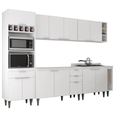 Armário De Cozinha Cp07 Para Pia 120cm Pérola Z34 Branco - Mpozenato