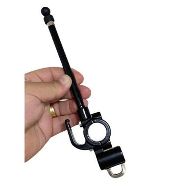 Antena Corta Pipa para Guidão de Moto ZE 0912 Compatível com 22mm e 1 Polegada com Trava de Capacete