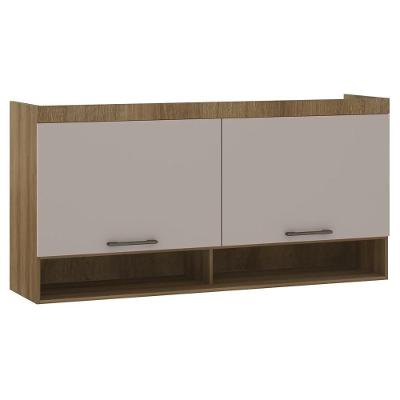 Armário Aéreo Ponte Modulado 165cm Delphi Avelã/cinnamon L01 - Mpozenato