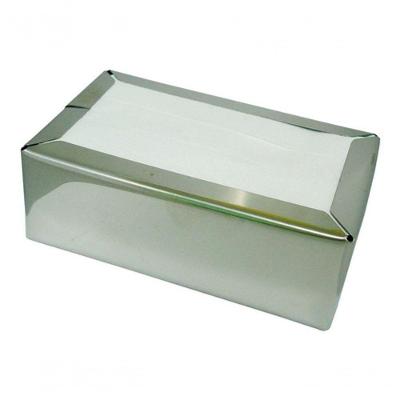 Kit 10 Porta Guardanapo Deitado P Papel Tv em Aço Inox 430 para Balcão Inox Higipack