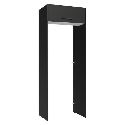 Porta-geladeira 83 Cm 1 Porta Basculante Preto/branco/preto Agata Madesa Preto/branco/preto