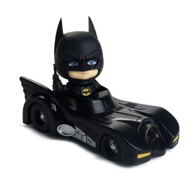 Action Figure Batman 1989 Nendoroid Articulada com Base, Peças Opcionais e Batmóvel Preto Good Smile