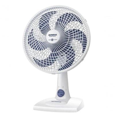 Ventilador de Mesa Mondial 60W 30cm 6 Pás 3 Velocidades Branco 220V