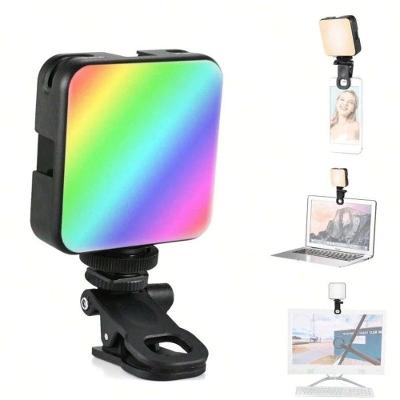 Luz de Vídeo LED Portátil OEM Luz Portatil para Câmera de Celular 5W Recarregável Preto