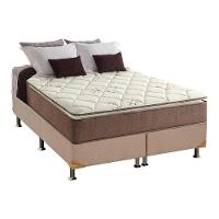 Cama Box Queen: Colchão Anatômico Anjos D28/AG65 Star + Base CRC Suede Clean(158x198) - 1