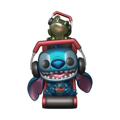 Boneco Colecionável Stitch Gamer Metá com Acabamento Metálico Disney Lilo & Stitch Funko Pop!