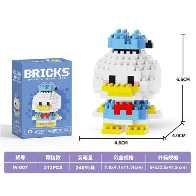 Blocos de Construção 2601 para Quebra Cabeça em Micropartículas com Estatuetas de Desenhos Animados