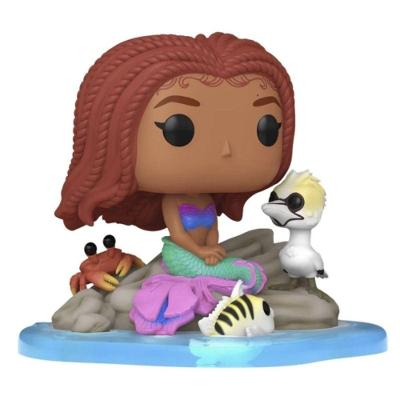 Boneco Colecionável Pop Deluxe Disney a Pequena Sereia Ariel e Amigos 1367 em Vinil Premium Funko