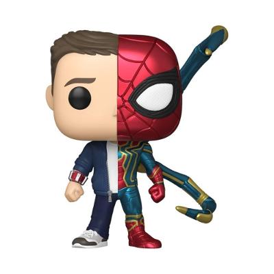 Boneco Colecionável Marvel Splits - Homem-Aranha-Peter Parker com Cabeça Oscilante em Vinil Funko
