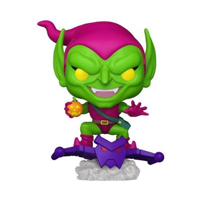 Boneco Colecionável Marvel Homem-Aranha Duende Verde com Pose Dinâmica e Cores Vibrantes Funko Pop!