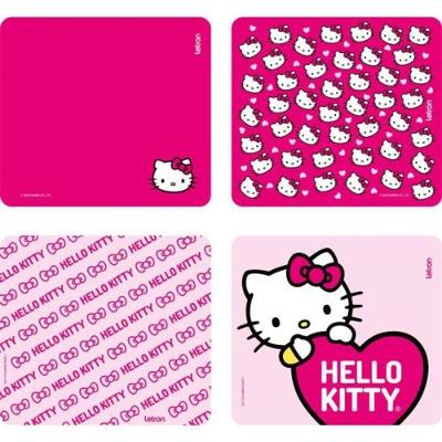 Mouse Pad Slim Hello Kitty Compatível com Mouses Ópticos Base Emborrachada Antiderrapante Rosa
