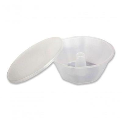 Forma para Mini Pudim Descartável 250 ml com Tampinha Transparente para Forno e Micro-ondas Higipack
