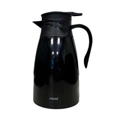 Garrafa Térmica Mood Tpc 1L em Polipropileno com Ampola de Vidro para Bebidas Quentes e Frias Preto