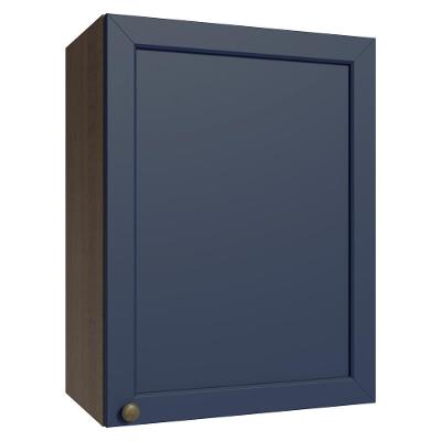 Armário Aéreo 50cm 1 Porta Rustic/azul Vik Madesa Rustic/azul