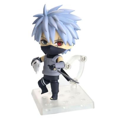 Action Figure Kakashi Hatake Anbu Black Ops Nendoroid Articulado 11CM com Acessórios Cinza Good