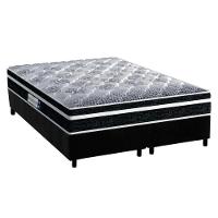 Cama Box Queen: Colchão Ortopédico Probel D33/EP Advanced Tech1500 Plus + Base CRC Suede Black(158x198) - 1