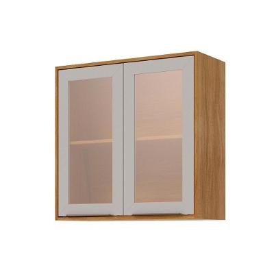 Armário Aéreo Cozinha Brilhante 2 Portas 80cm