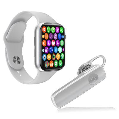 Kit Smartwatch e Fone de Ouvido Bluetooth W34s Tela 1.54 com Notificações e Chamadas Branco