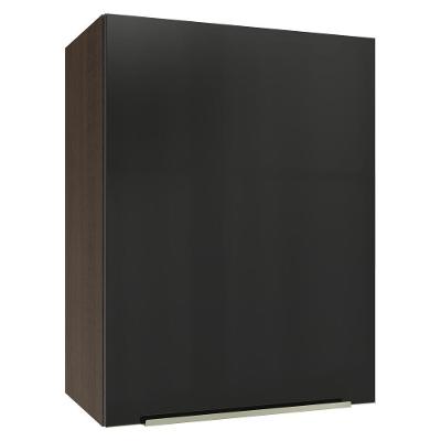 Armário Aéreo 50cm 1 Porta Rustic/preto Lux Madesa Rustic/preto