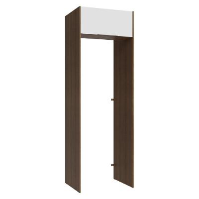 Porta-geladeira 73 Cm 1 Porta Basculante Rustic/branco Stella Madesa Rustic/branco