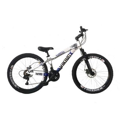 Bicicleta Freeride Aro 26 21V Shimano Branco/Azul - VikingX
