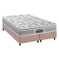 Cama Box Queen: Colchão Espuma D45 Probel /EP Guarda Costas Próextreme Plus + Base CRC Suede Clean(158x198) - 1
