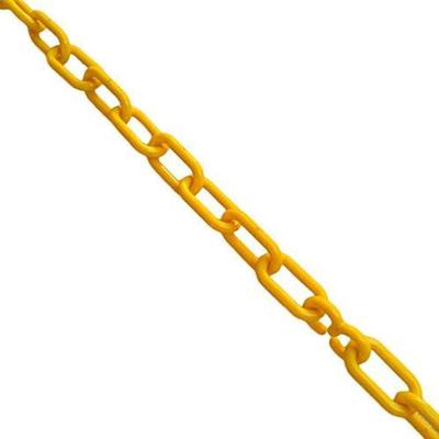 Corrente Plástica 10mm Amarela 10 Metros para Demarcar Espaços Amarelo Metasul