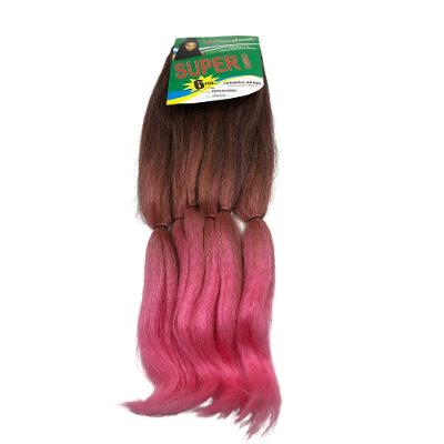 Cabelo Sintético para Trança Jumbão (Pacotão) 1:T1B-27-PINK 400G 130CM para Box Braids Rosa OEM