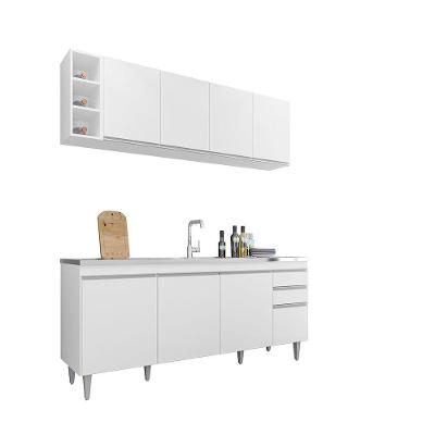 Balcão Gabinete Para Pia 180cm 4 Portas ágatha - Ssx Multicoisas Branco