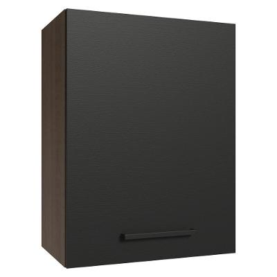 Armário Aéreo 50cm 1 Porta Rustic/preto Agata Madesa Rustic/preto