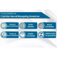 Cama Box Queen: Colchão Molas Herval Maxspring American + Base CRC Suede Gray(158x198) - 2