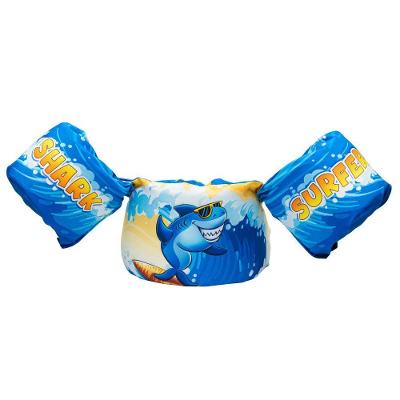 Boia Colete Flutuador Infantil Acquafun Standart com Boias de Braço em Espuma Azul OEM