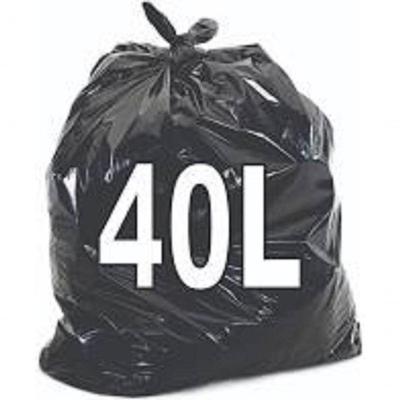 Saco de Lixo Kit 40L com 300 Unidades em Polietileno de Baixa Densidade Preto Higipack